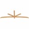 Ekena Millwork Alberta Smooth Timber Gable Bracket, Western Red Cedar, 96"W x 36"H x 1 1/2"D x 3 1/2"F, 9/12 Pitch GBW096X36X0204ALB00SWR - alternate 2